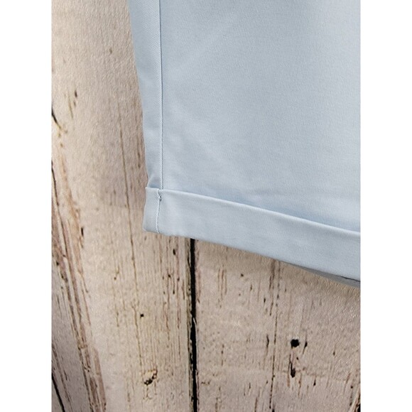 TAILORED ATHLETE Men's 38 Chino Short Light Blue‎ Khaki 9" Shorts NWT - Picture 4 of 13